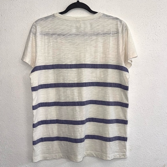 J. Crew Women’s Heathered Striped Tee Size Large - Picture 4 of 4
